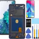 AMOLED For Samsung Galaxy S20 FE 5G Screen Replacement Kit - LCD Display Touch Screen Digitizer - SM-G781U1/DS G781A G781W G781V - 6.5 inch (Black With Frame)