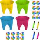 Granny Pants Outdoor Game with 4 Bouncy Balls, Giant Yard Toss Game for Teens & Adults, Hilarious Outdoor Party Relay Game, Team Building Lawn Field Game Set for BBQ, Family Reunion