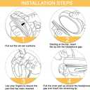 Replacement Ear Pads for Sennheiser HD 4.50BT, HD 4.50BTNC, HD 4.50SE, HD 4.40BT, HD 4.30G, HD 4.20S, HD 458BT, HD 450BT, HD 400S, HD 350BT, HD300, Headphones Ear Cushions Cups Covers (White)