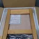 KAWIND Home Light Walnut Solid Wood End Table with Charging Station Compact Side Table with 2 USB Ports & 2 AC Outlets Ideal for Living Rooms & Bedroom Light Assembly