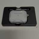 ESR for AirPods 4 Case, Compatible with AirPods 4th Generation Case (2024), Compatible with MagSafe, Powerful Drop Protection, Magnetic Lid, Cyber Series, Desert Titanium,Gray