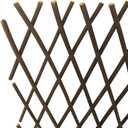 Natural Lattice Willow Trellis Fence for Climbing Plants,Expandable Garden Fence Wall Panel, Outdoor Decorative Wood Fence (4 Pieces)