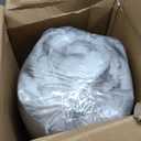SMRISS Fluffy Faux Rabbit Fur Bubble Queen Blanket, Tie Dye Taupe, 90"x90"