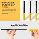 3 Pieces Thread Repair Files Kit, SAE & Metric Thread Restorer File Set with Safety Caps, Rethreading Tool Kit for Screws, Bolts & Plumbing