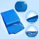 Round Pool Cover, Solar Covers for Easy Set and Frame Pools, Dust Pool Cover Protector with Drawstring Design for Above Ground Pools and Inflatable Swimming Pools, Hot Tub Dustproof Cover (10 Ft)