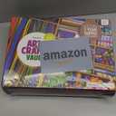 Dan&Darci Arts and Crafts Vault - Craft Supplies Kit in a Box - Easter Gift for Kids Ages 4 5 6 7 8 9 10 11 & 12 Year Old Girls & Boys - Crafting Set Kits - Gift Ideas for Kid Art Activity Gifts