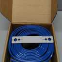 15.75 Ft Flex Track for Kids, Flexible Race Track Compatible with Hot Wheels and Diecast 1/64th Cars, Roll-Up Portable Race Car Ramp Track with Suction Cups & Track Anchors & 4 Race Cars, Blue