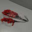 Uieke 6 Pcs Babys Breath Artificial Flowers Bulk Silk Red Faux Flowers Real Touch Gypsophila Bouquet for Christmas Halloween Home Wedding Decoration