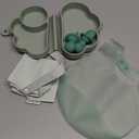 haakaa Cloud Crew Silicone Travel Baby Feeding Set with Foldable Suction Baby Plate, Silicone Bib, Baby Spoon and Fork, Waterproof Travel Bag, 6M+