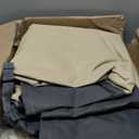 2 Pack Extra Heavy Duty Waterproof Patio Chair Covers for Outdoor / Swivel/ Rocking Chair - Medium Adirondack Chair Covers with Air Vent, 30"W x 34"D x 38.5"H (Beige with Grey)