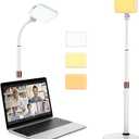 LED Desk Light With Stand, CRI97+ Selfie for Video Recording, Computer for Streaming, Gaming, Conferencing, Zoom Meeting, Tiktok, YouTube, Ring New Alternative