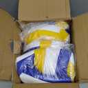 6 Pack Volleyballs Official Size 5, Waterproof Soft Bulk Recreational Volley Balls with Pump and Net Bag for Indoor Outdoor Beach Pool Water Sand Game Training Match for Beginner Teenager (Yellow)