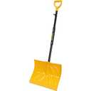 Snow Shovel for Driveway Stairs Decks Garage Snow Removal with Telescopic 5259 inch Long Handle Lightweight Household Snow Shovel for Soft and Light Snow Removal (16 inch Wide)