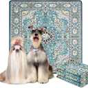 Qeils Washable Pee Pads for Dogs, 2 Pack Reusable 36"x36" Super Absorbent Leakproof Training Pads, Non-Slip Potty for Crate, Floor, Couch, Whelping Litter Mat Puppy Supplies