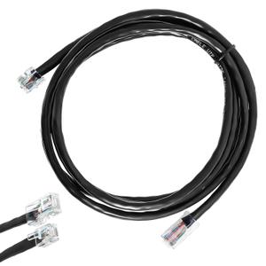 APG Printer Interface Cable CD-101A for Cash Drawer to Printer Connection with MultiPRO Interface, RJ12/ RJ45 Male,Compatible with EPSON Star Printers (Black-5ft)