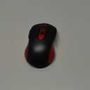 Wireless Mouse for Laptop, PC, Chromebook, Mac, MacBook, Silent Mouse with USB Nano Receiver, Side Button, 2400 DPI, Anti Slip Roller, 6 Button Ergonomics Cordless Computer Mice - Black Red