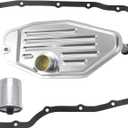 Transmission Oil Filter Kit Fits for 1999-UP Dodge Ram J-eep Chrysler 45RFE 545RFE 65RFE 66RFE 68RFE Transmission 4WD 4X4 Filter Kit Deep Pan Replaces# 5013470AC 5179267AC