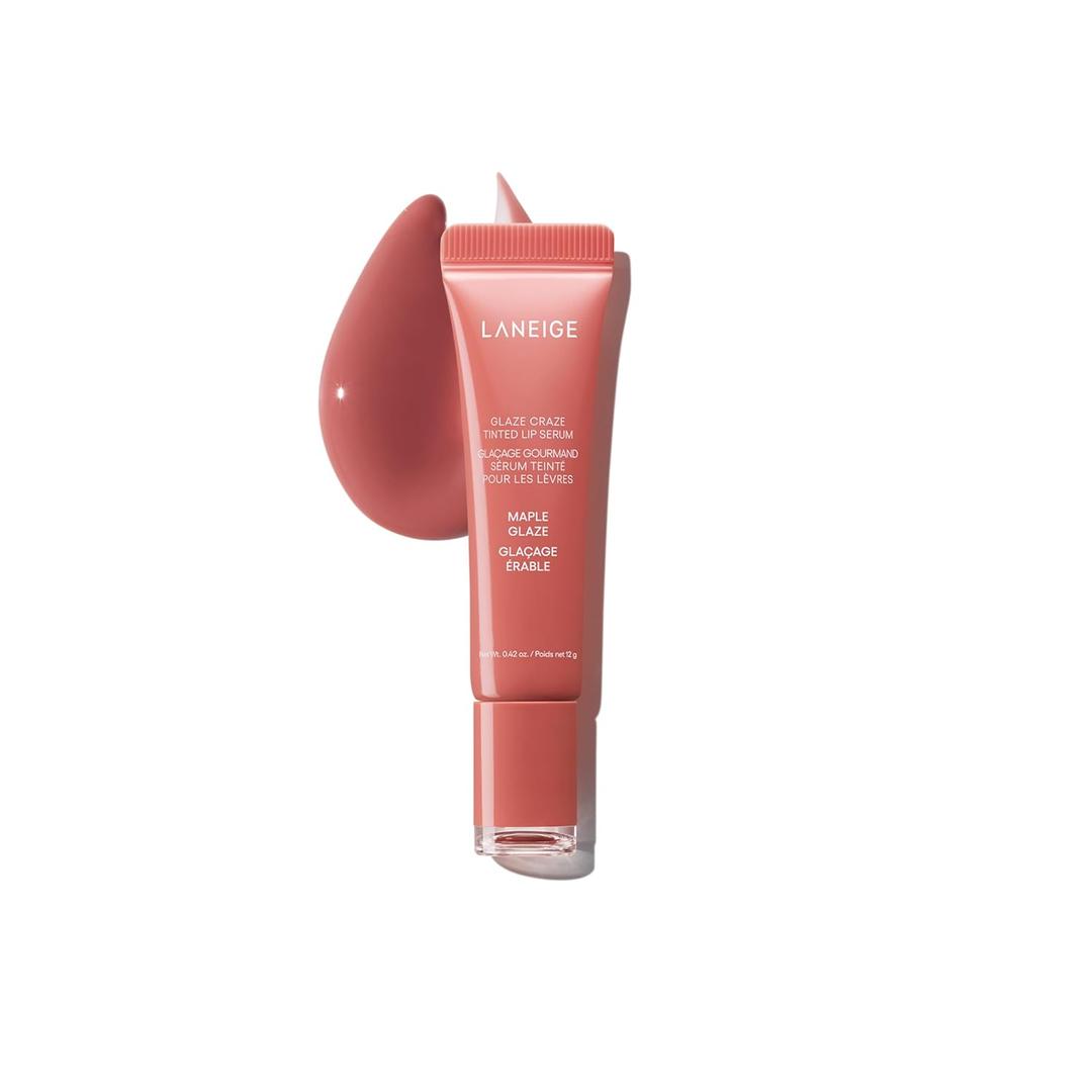 LANEIGE Glaze Craze Tinted Lip Serum: Hydrating Lip Serum for Glossy, Nourished Lips with Plumping Polypeptides