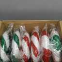 12 Pcs 15.75'' Large Glitter Candy Christmas Decorations Giant Lollipop Candy Decorations with Sticks Red and White Peppermint Xmas Decor for Christmas Tree Ornaments Holiday, 6 Styles