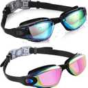 Aegend Swim Goggles Pack of 2 Swimming Goggles for Children Boys & Girls Age 3-14 (Aqua & A-bright Rose)