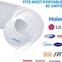 Air Conditioner Hose, AOPANDA Portable Air Conditioner Exhaust Hose, 5.9 Inches Diameter, with Anti-Clockwise Thread Length Up To 80 Inches for Haier, Lg, Delonghi and More