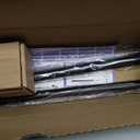 TVWOO Wrap Around Curtain Rods,Black Curtain Rods 28 to 48 Inch,5/8 Inch Adjustable Blackout Curtain Rod Set,Room Darkening Single Window Rod,Metal Thicken Hidden Curved Drapery Rod 28-48",Matte Black