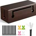 Large Cable Management Box - Stylish Wire Organizer, Wire Concealer and Wire Management Box - Wire Management Box Tall Design for Easy AccessNO Power Strips or Chargers