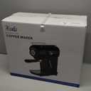 Espresso Machine, 20 BAR Pump Temperature Control, Compact Espresso Maker with Steam Milk Frother, Professional Coffee Makers for Home, Cappuccino, Latte, Gifts for Coffee Lover, Black