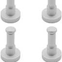 Pack Of 3 Ulifestar 4Pack Coat Hooks Towel Hooks Bathroom Hook Wall Hooks, Heavy Duty Wall Mounted Clothes Robe Hook Holder for Bedroom Bathroom Kitchen Restroom Garage Home Hotel Office Cabinet (Silver)
