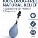 Ear Pressure Relief Suction Device, Migraine and Airplane Ear Relief Products, Inner Ear Pressure Balance Tool, Headache & Tension Reducer with 3 Sizes Earplugs