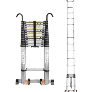 JADDUO Telescoping Ladder,22.9 FT Extension Ladder,Aluminum Lightweight Telescopic Ladder with 2 Triangle Stabilizers