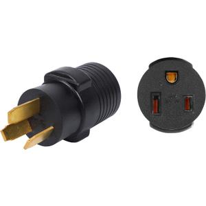 ONETAK NEMA 10-50P to 6-50R Compact 240V 50 Amp 3 Prong Male Plug to 3 Prong Female Receptacle Welder Welding EV Charger Power Cord Adapter