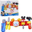 Disney Mickey Toodles Talk'n Toolbelt and Kids Play Tool Accessories for Construction and Building Role Play and Dress Up