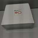 Hioasis 60pcs Red Plastic Plates Set - Floral Red & White Porcelain Design, 10.25" Dinner & 7.5" Dessert Plates Disposable for Christmas (Dishwasher Safe, Art Style)