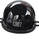 Open Face German Style Beanie Skull Cap Retro, DOT Certified Motorcycle Half Helmet for Men Women Ultra-Thin Half Shell Motorbike Helmet Apply to Bicycle ATV Chopper Scooter (Small)