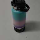 Half Gallon Insulated Water Bottle with 2-in-1 Chug/Straw Lid, 40/64oz Double Walled Vacuum Stainless Steel Water Jug