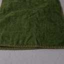 MIULEE Pack of 2 Christmas Couch Pillow Covers 18x18 Inch Moss Green Farmhouse Decorative Throw Pillow Covers with Stitched Edge Soft Chenille Solid Dyed Pillow Covers for Sofa Bed Living Room