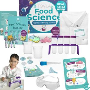 Tovla Jr. My First Food Science Kit  Edible Slime + Fun Experiments  STEM Montessori-Inspired Activity Set for Ages 5-8