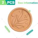 slaixiu 2PCS Reusable Brown Sugar Saver - Food-Safe Terracotta Clay Disc to Keep Sugar Moist, Baking & Storage Essential