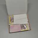 UNIQOOO 8 Pcs Christmas Acrylic Gold Photo Frame Ornaments for Display Picture, 2.5 x 2.5 inch Festive Hanging Decoration, Double-Sided Picture Frames for Holiday Season, Home, Party, Xmas Tree Decor