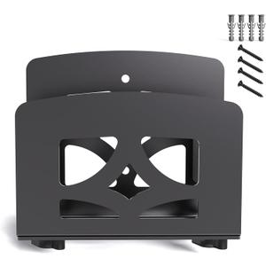 Adjustable Small Device Wall Mount or VESA Mount Behind Monitor, Cable Box Holder, Wifi Router Stand, Modems Mount Rack, for Streaming Media Player/Switch/WII/Power/Mini pc/mac Mini/OptiPlex MFF etc