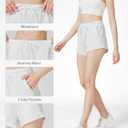 Liloak 4/5 Pack Sweat Shorts for Women with Pockets, Drawstring Cotton Workout Shorts Lounge Casual for Summer Running Shorts (M)