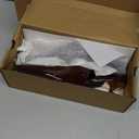 Coutgo Womens Slingback Kitten Heels Closed Pointed Toe Pumps Buckle Strap Wedding Party Dress Shoes (7, Red-brown)