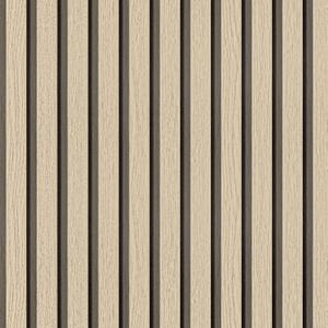 Arthome Wood Slat Wallpaper 17''x240'' Peel and Stick self Adhesive Wood Wallpaper PVC Vinyl Decorative Removable Wallpaper Waterproof Faux Wood Grating Stripe Contact Paper for Living Room (Oak)