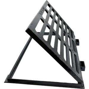 Cast Iron Drain Grate and Frame, Driveway Channel Cover 24x16 in