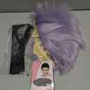 Maingua Anime Wig Cosplay Silver White Hair Replacement Wigs for Adult Party Halloween Christmas (Grey 1#)