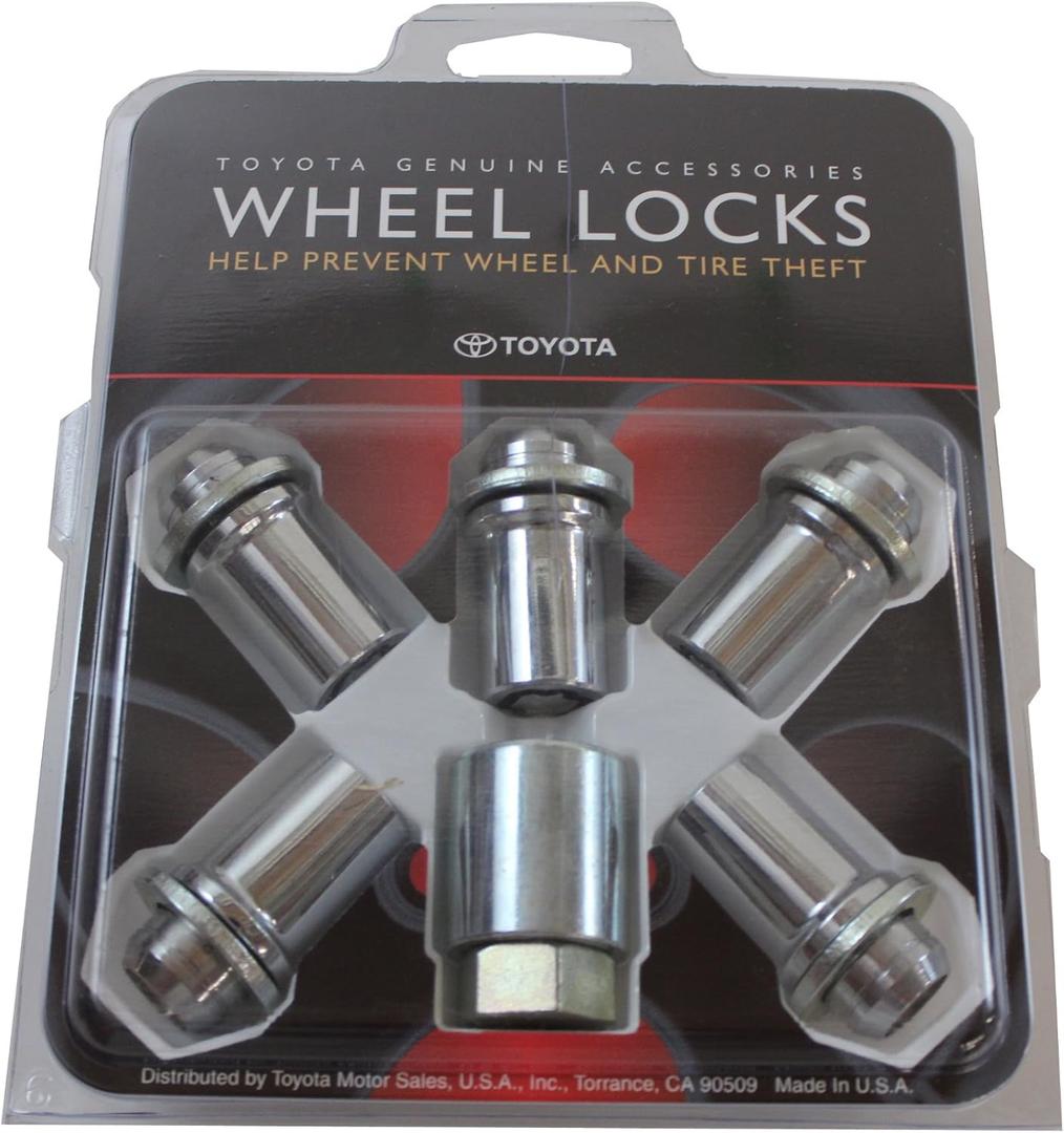 Toyota Genuine Accessories 00276-42960 Wheel Lock,Silver