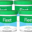 Fleet Glycerin Suppositories for Constipation Relief, Fast and Effective Stimulant-Free Laxative with Aloe Vera, 100 Count Jar, Pack of 4