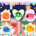 Christmas Slime Kit - 24 Pack Slime Party Favors for Kids, Xmas Stickers & Charms, Christmas Stocking Stuffers for Kids, Super Soft, Non-Sticky, DIY Surprise Slime for Girls & Boys