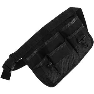 Abaodam 6-Pocket Gardening Tool Waist Bag Black Nylon Tool Pouch with Adjustable Belt for Men Women Gardening Carpentry DIY Projects
